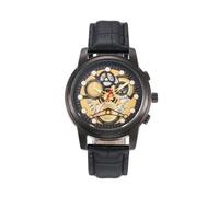 ARUNASC Reloj de Pulsera Relojes de Negocios for Hombre, Relojes mecánicos for Hombre, Correa de Cuero con indicador de Fecha, Accesorios de Moda for Vestir Formal e Informal. Digital(Noir,B)