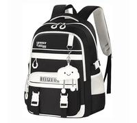 Arunaso escolaresmochila Mochila for adolescentes, mochila for computadora portátil for mujeres, preparatoria, viajes universitarios y viajero niña(Noir)