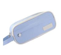 ARUNASO Estuche para lapices Estuche de Gran Capacidad con 3 Compartimentos for lápices, Ideal for Guardar artículos de papelería y cosméticos, for Adultos, Hombres y Mujeres pequeño(BLU)