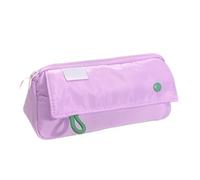 ARUNASO Estuche para lapices Estuche for lápices de Gran Apertura con Cierre de Cremallera, Organizador portátil de papelería, Bolsa de cosméticos, Bolsa de Viaje for Oficina, Multiusos pequeño(Lila)