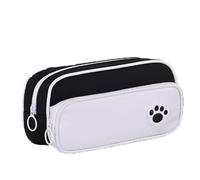 ARUNASO Estuche para lapices Estuche for lápices de Regreso a Clases Bolsa for lápices de Gran Capacidad Organizador de papelería de Oficina pequeño(Noir)