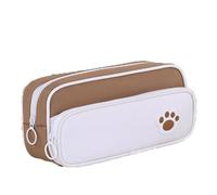 ARUNASO Estuche para lapices Estuche for lápices de Regreso a Clases Bolsa for lápices de Gran Capacidad Organizador de papelería de Oficina pequeño(Bruin)