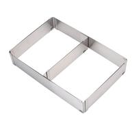 ARUNASO molde tarta Molde rectangular for pastel, molde cuadrado ajustable for pastel, cortador de pastel, molde for hornear for tiramisú, mousse, postre de pastelería reposteria