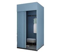 ARUNASO vestuarios Probador móvil Temporal Compatible with Tienda de Ropa, probador portátil y Plegable Compatible with Compras al Aire Libre, 3 tamaños probadores(BLU,1 * 0.8 * 2m)