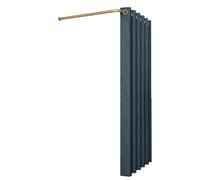 ARUNASO vestuarios Probador Temporal con Varilla en Forma de L, mampara de privacidad Compatible with Tiendas de Ropa y centros comerciales. probadores(Donker Blauw,80cm)