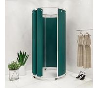 ARUNASO vestuarios Tienda de Ropa, probador Independiente, vestidor Desmontable, vestidor Temporal con Ruedas, Ahorro de Espacio probadores(Groen,90 * 200cm)