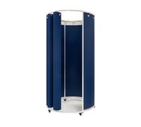 ARUNASO vestuarios Tienda de Ropa, probador Independiente, vestidor Desmontable, vestidor Temporal con Ruedas, Ahorro de Espacio probadores(Donker Blauw,90 * 200cm)
