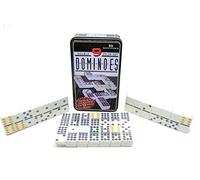 ARUNDEL SERVICES EU dominó de Puntos Dobles de 9 Colores (Juego 55, dominó) en Caja de Metal