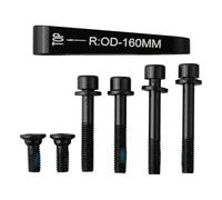 ARUPMN Adaptador Freno de Disco Bicicleta, Juego Tornillos de Montaje Aptos para Montaje Plano Shimano para Pieza de Freno de Rotor de 140mm y 160mm, 1 ud.(R160)