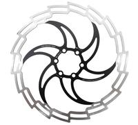 ARUPMN Freno de Disco de Bicicleta, Acero Inoxidable, MTB, Bicicleta de Carretera, 160mm, 180mm, 203mm, Ligero, 6 Pernos, Rotor G3(2pcs 203 Black)