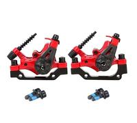 ARUPMN Frenos Disco de Doble accionamiento MTB de Doble pistón Aptos para Pastillas Resistentes al de frenado instantáneo de Aluminio Fundido a presión DA6S(Red F-R Brake)
