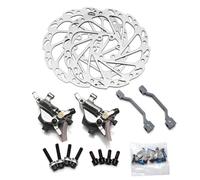 ARUPMN Pinza de Freno de Disco hidráulico R1, Doble acción, CX, Grava, ciclocross, BMX, Bicicleta Plegable, Poste R1, Soporte IS de 160mm(R1 Gray)