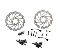 ARUPMN Pinza de Freno de Disco hidráulico R1, Doble acción, CX, Grava, ciclocross, BMX, Bicicleta Plegable, Poste R1, Soporte IS de 160mm(R1 Black)