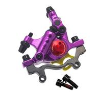 ARUPMN Pinza de Freno de Disco mecánico HB100, Kit de Pinza de Freno de 2 pistones, Bicicleta hidráulica Trasera y Delantera para Bicicleta de montaña(Purple Rear)