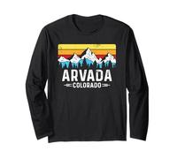 Arvada Colorado Montañas Rocosas Vintage Arvada CO Souvenir Manga Larga