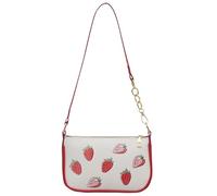 ARVALOLET Bolso bandolera de cuero para mujer con cremallera y fresa, bolso de hombro de moda para el trabajo diario y viajes de compras, rojo, 285,00 x 120,00 x 255,00 mm