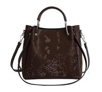 ARVALOLET Bolso bandolera de piel sintética para mujer, bolso de mano informal, bolso versátil para el día a día, viajes, marrón