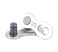 ARVALOLET Chain Lock Bicycle Chain Link Bike Cadenas Conector para 8s / 9/10/11/24 Velocidad Botón Rápido Cadena Articulada Cadena de Bicycle Missing Link Chain Reusable Silver Steel Bike Chain Link