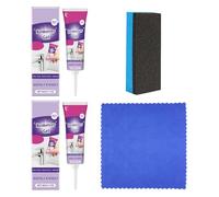 ARVALOLET Gel eliminador de manchas para el hogar, juego de 2 unidades, con paño y esponja para lavadora, baño, cocina, gel fuerte quitamanchas