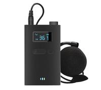 ARVALOLET Sistema de guía de viaje inalámbrico de 2,4 G con micrófono y transmisor de audio portátil, receptor Ireless Tour Guide Audio System para la conferencia del Museo de Excursiones de la