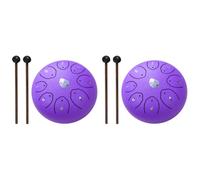 ARVALOLET Tambor de lengua de acero de 6 pulgadas, 8 notas, con bolsa de transporte, bata, libro de música para yoga y meditación