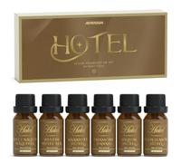 ARVIDSSON - Juego de regalo de aceites difusores de hotel, aceites esenciales para difusor, juego de aceites aromáticos de lujo, inspirado en hoteles de 5 estrellas, incluyendo Hilton, cuatro