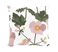 Arvidssons Textil Funda de cojín Anemon 47x47 cm Rosa