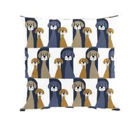 Arvidssons Textil Funda de cojín Buster 47x47 cm azul-beige