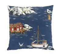 Arvidssons Textil Funda de cojín Fiskeskär 47x47 cm azul
