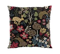 Arvidssons Textil Funda de cojín Lyckeflykt 47x47 cm Rojo-marrón