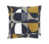 Arvidssons Textil Funda de cojín Mosaik 47x47 cm gris oscuro