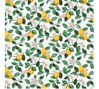 Arvidssons Textil Mantel de hule Citronlycka blanco