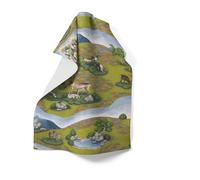 Arvidssons Textil Paño de cocina Renvandring 65x85 cm Verde