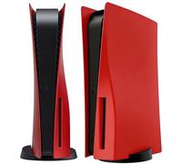 ArVin - Carcasa para consola PS5, placa de repuesto para PS5, antiarañazos, a prueba de polvo, accesorios para juegos de profesión para Sony Playstation 5 Console Disc Edition (rojo)