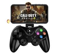 arVin Controlador de juego inalámbrico para iOS/Android, Gamepad móvil para iPhone 14/13/12/11, para Samsung Galaxy/Huawei/Xiaomi/Google, soporte para Genshin Impact-Negro