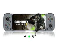 arVin Controlador de juego inalámbrico para iPhone 15, Gamepad Bluetooth con botones programables traseros para iOS/Android/PC, compatible con Samsung, Xiaomi, Huawei, Realme-COD (gris)