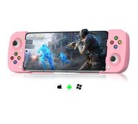 arVin - Controlador de juego móvil para iPhone 15, mando Bluetooth con botones programables traseros para iOS/Android/PC, compatible con Samsung, Xiaomi, Huawei, Realme-Direct Play (rosa)