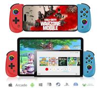 arVin Controlador de juegos móvil para tableta/iPad [dentro de 5-10 pulgadas] Gamepad inalámbrico para iPhone/Android/PC/Switch/PS4, con joystick RGB de efecto Hall/Turbo/Gyro de 6