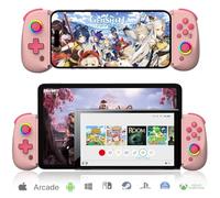 arVin Controlador móvil de juegos para iPad/tableta [dentro de 5-10 pulgadas] Controlador de juego de teléfono para iPhone/Android con joystick RGB de efecto Hall/Turbo/Gyro de 6
