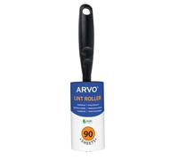 ARVO Rodillo de Pelusa para Pelo de Mascotas y Polvo, Rodillos de Pelusa para Ropa, Muebles y alfombras, Rodillo Adhesivo Contiene 90 Hojas con 1 Mango y 1 Rollo