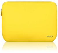 Arvok 15 15,6 16 Pulgadas Funda Protectora para Portátiles/Impermeable Ordenador Portátil Caso/Neopreno del Portátil Bolsa para Acer/ASUS/DELL/Fujitsu/Lenovo/HP/Samsung/Sony (Amarillo)