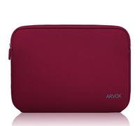 Arvok 15 15,6 16 Pulgadas Funda Protectora para Portátiles Ultrafino/Impermeable Ordenador Portátil Caso/Neopreno del Portátil Bolsa para Acer/ASUS/DELL/Fujitsu/Lenovo/HP/Samsung/Sony (Vino Rojo)