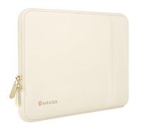ARVOK Funda impermeable para laptop, para MacBook Neo/Air/Pro de 13 pulgadas, bolsa de transporte de PVC con bolsillo, color blanco