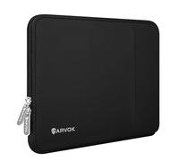 ARVOK Funda para laptop, funda impermeable para MacBook Air MacBook Pro, bolsa de transporte de PVC con bolsillo, color negro