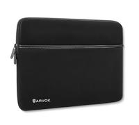 ARVOK Funda para Portátil 15 15.6 16 Pulgadas para MacBook Air/Pro 15-16 Pulgadas, Computadora/Tablet Funda para HP/DELL/Lenovo/ASUS/Acer/Samsung, Neopreno Resistente al Agua con Bolsillo, Negro