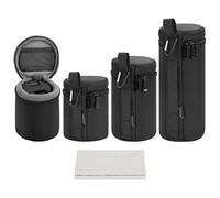 Arvok Fundas para Set de Objetivos, Estuches Protectores para Lentes Resistentes al Agua, para Objetivos de cámara DSLR, para Lentes de cámara de 4 tamaños para Tamron, Sigma, Pentax, Sony