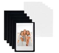Arvoni 10 Piezas Imanes Personalizados Nevera, Marco Magnético Autoadhesivo9,3 x 6,3 cm, Foto Iman Nevera para Instax Mini Papel Fotografico(Negro + Blanco)