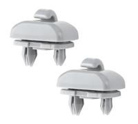 Arvoni 2 Piezas Parasol Reemplazo Clip, Clip para Visera de Coche Gris, Visera para Gancho, Soportes para Parasol de Coche Compatible con A1 A3 A4 A5 Q3 Q5 A7 B6 B7 B8 S4 S5