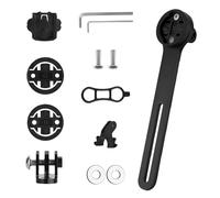 Arvoni Soporte de Bicicleta para Garmin Edge, Soporte de Manillar Integrado Delantero Extendido, Aleación de Aluminio, Soporte Fijación Rápida Compatible con Garmin, Bryton, Cateye