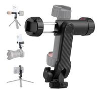 Arvoni Soporte Móvil Trípode con 2 Zapatas Frías, Adaptador de Trípode para Smartphone con Rosca de 1/4", Soporte Móvil Trípode Giratorio 360° y 180° para iPhone, Samsung, Cámara Digital